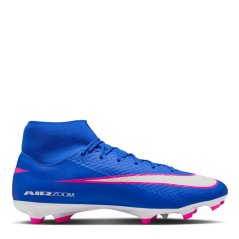 Nike Zoom Mercurial Superfly 10 Academy Adults Firm Ground Football Boots Blue/Wht/Pink