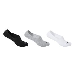 Firetrap 3pk Invisible Sock Black/Wht/Gry