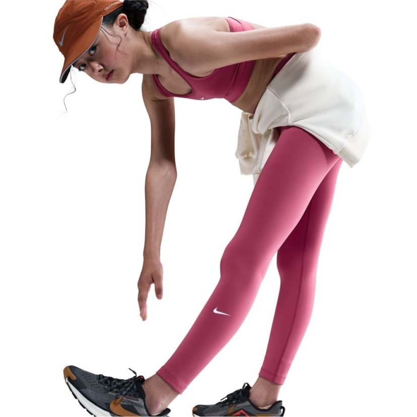 Nike Dri-FIT One Big Kids' (Girls') Leggings Med Pink