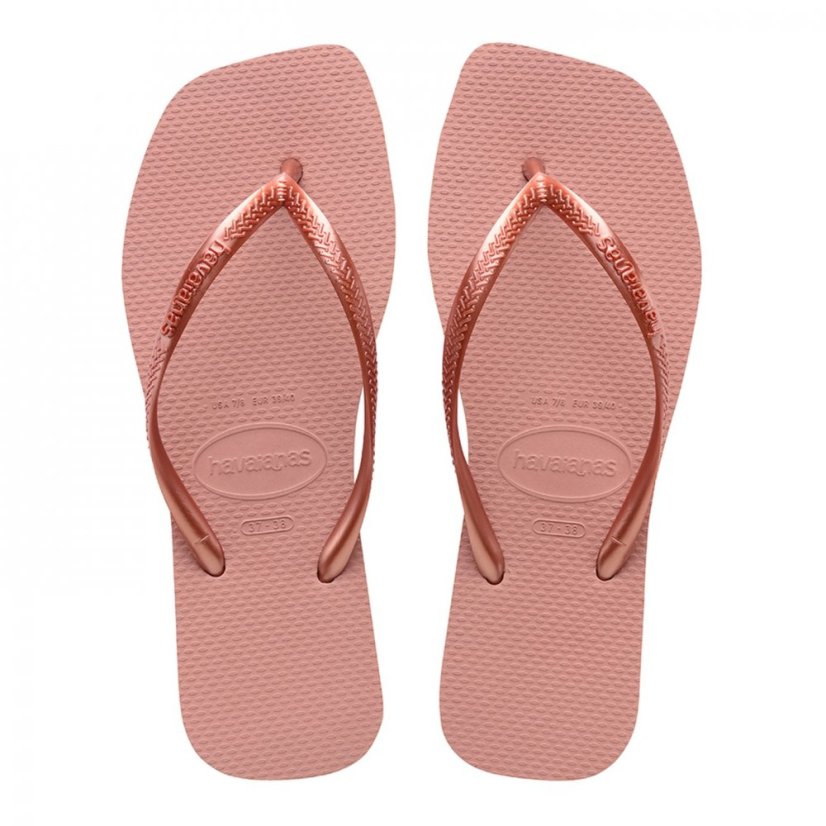 Havaianas Square Flip Flops Womens Crocus Rose