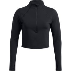 Under Armour Women's Launch Elite Half-Zip Long-Sleeve Performance Top Black