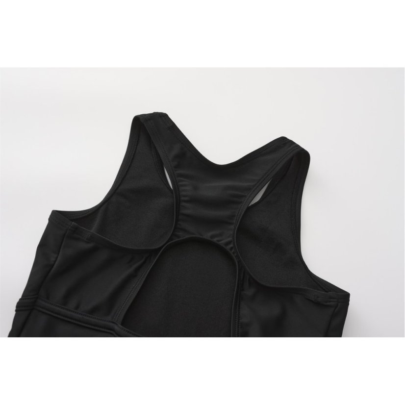 Slazenger LYCRA® XTRA LIFE™ Boyleg Swimming Suit Junior Girls Black