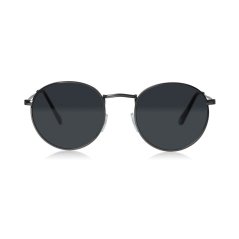 Firetrap Men's Round Sunglasses Black Metal