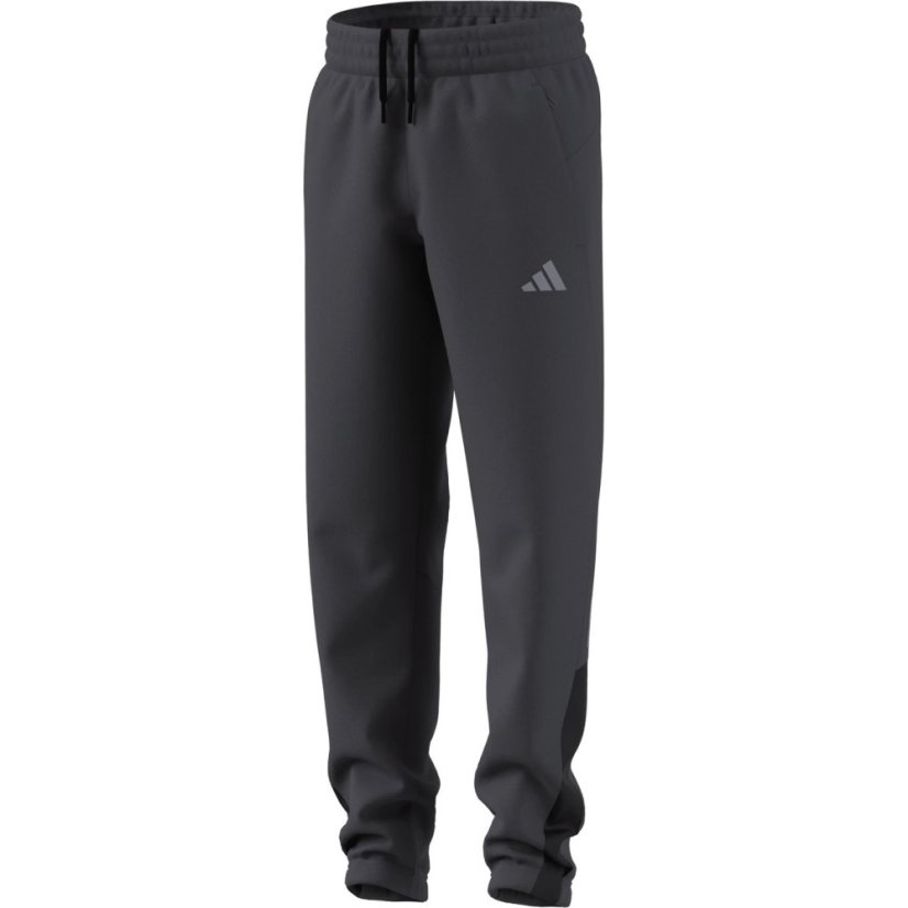adidas Kids' Closed Hem Poly Joggers Grey