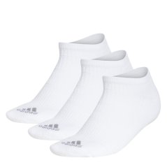 adidas 3 Pack Comfort Low Golf Socks Womens White