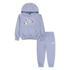 Nike Kids' Overhead Hoodie Jogger Fleece Tracksuit Ghost
