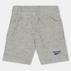 Reebok Jersey Jogger Shorts Lt Grey Heather