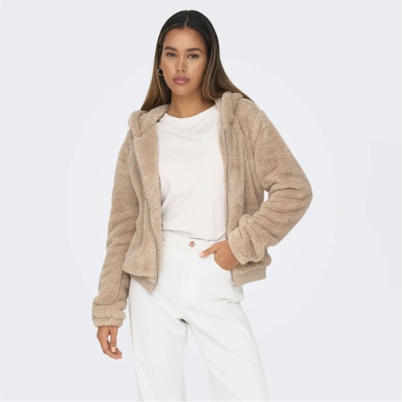 Only Newanna Teddy Jacket Beige