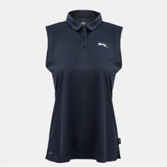 Slazenger Sleeveless dámske polo tričko Navy