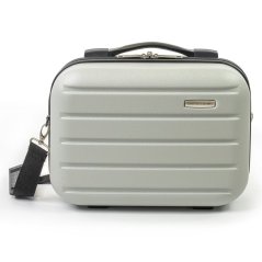Pierre Cardin Voyager Hard Shell Cabin Case Flight Bag Luggage Light Grey