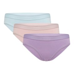 Reebok Womens 3 pack Briefs Dona Blue/Mauve/Prpl