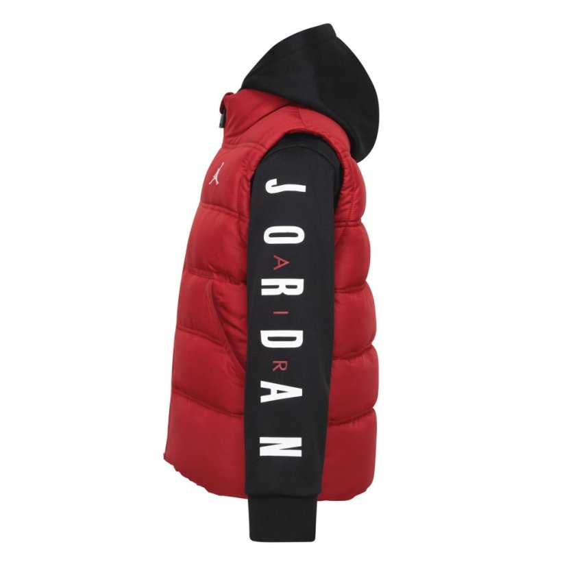Air Jordan Kids' Lightweight Quilted Puffer Jacket Red/Black