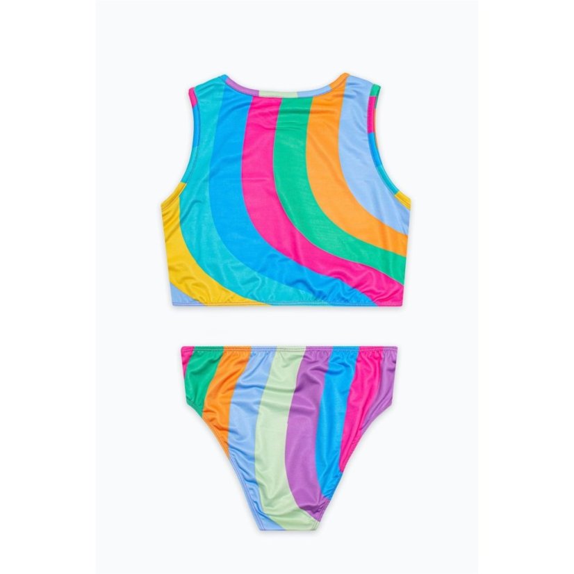 Hype Kids' Multi Two Piece Swimsuit Rainbow