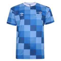 Score Draw Derby County Retro Away Shirt 1988 Blue