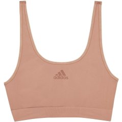 adidas Active Seamless Micro Stretch Scoop Lounge Bra Beaver Fur