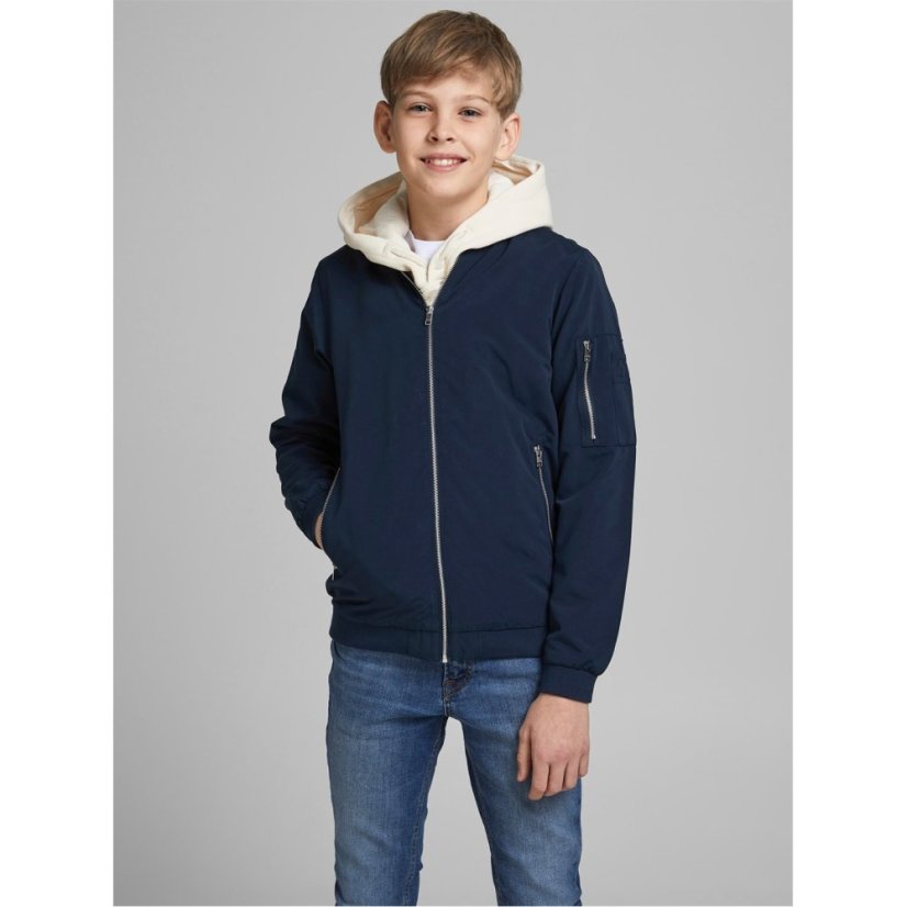 Jack and Jones Kids' Rush Bomber Jacket Navy Blazer