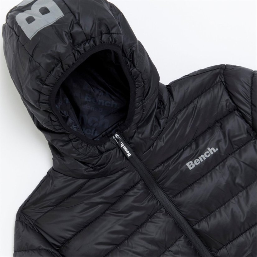 Bench Hooded Puffer Jacket Black