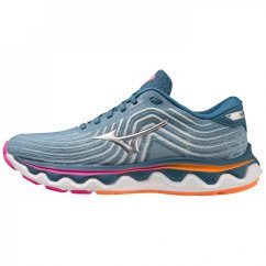 Mizuno Wave Horizon 6 Ladies Running Shoes Blue Ashes/Silv