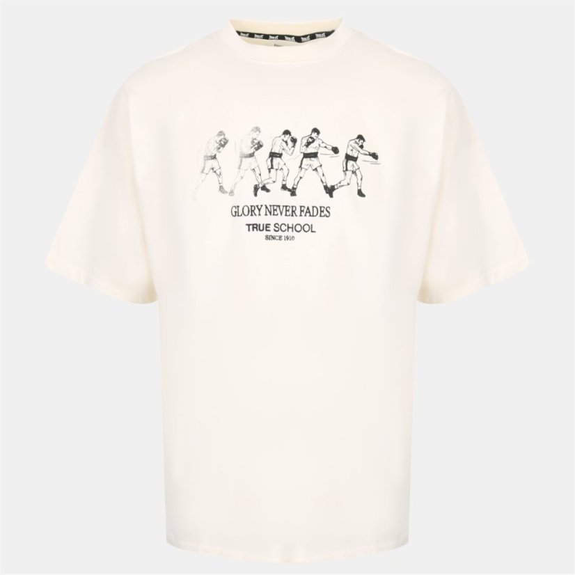 Everlast Men's Cotton Short Sleeve Crew Neck T-Shirt White