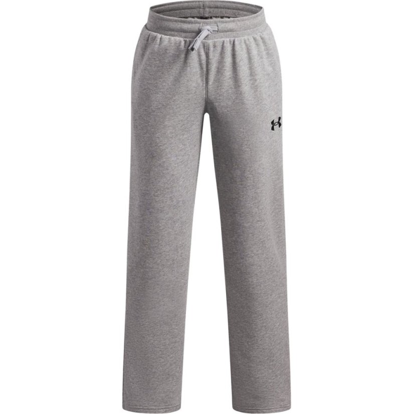 Under Armour Kids' Open Hem Woven Tracksuit Joggers Mod Gray/Black