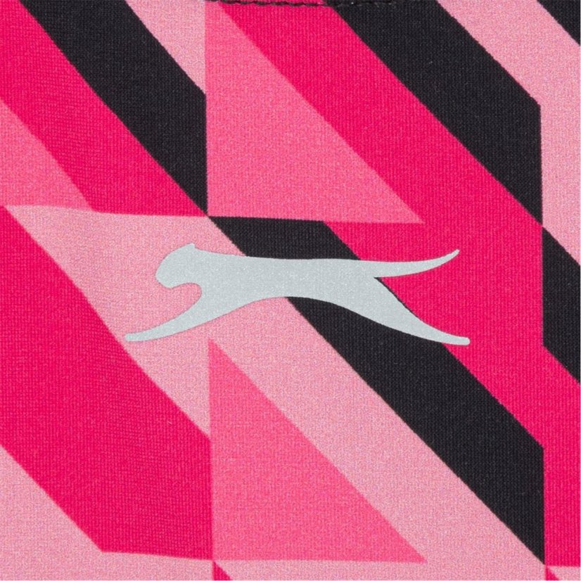 Slazenger Kids' Slaz One Piece Swimsuit Black/Pink