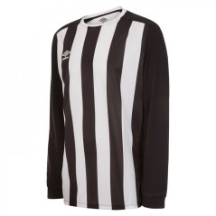 Umbro Sleeve Stripe Jersey Shirt Junior Black / White