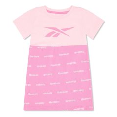 Reebok Kids' Block T-Shirt Dress Aurora Pink