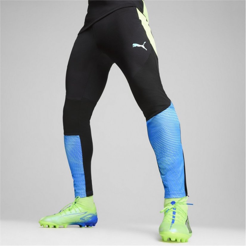Puma Men's Performance Tracksuit Bottoms Black/Lime