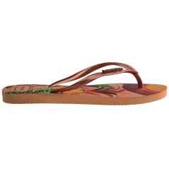 Havaianas Women's Slim Tropical Salmon Flip Flops Peach