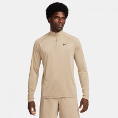 Nike Ready Men's Dri-FIT 1/4-Zip Fitness Top Khaki/Black