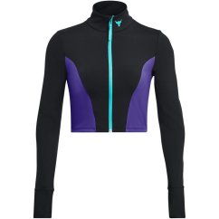 Under Armour Project Rock Cropped Gym Jacket Womens Black