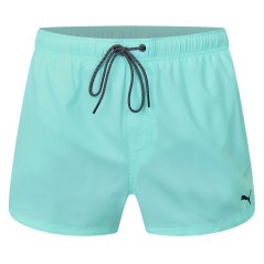 Puma Logo Shorts Electric Mint