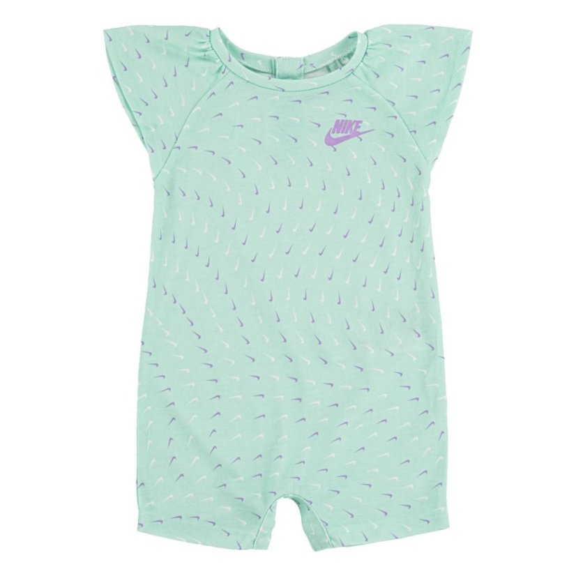 Nike Swooshfetti Romper Baby Girls Mint