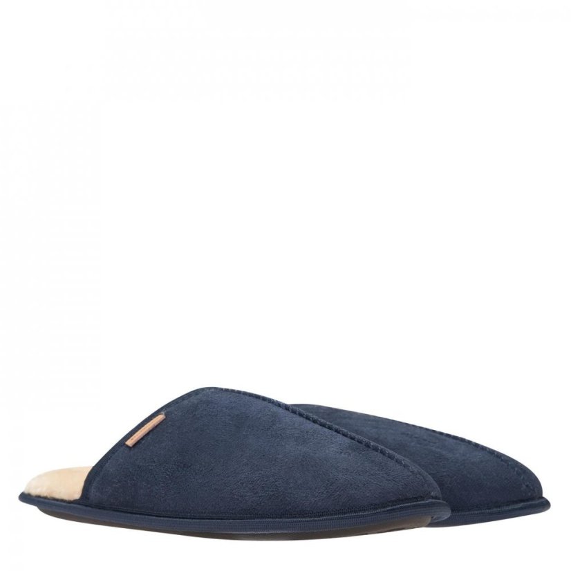 Ben Sherman Country Club Mule Slippers Navy