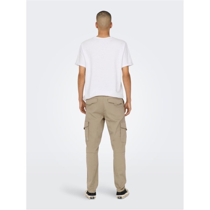 Only and Sons Men's Dean Cargo Trousers Crockery