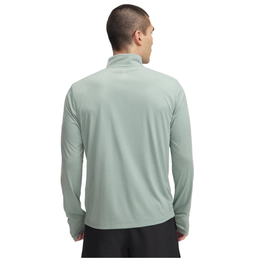 Under Armour Men's Launch 4 Zipped Long-Sleeve Performance Top Green