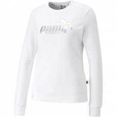 Puma Metallic Logo Crew TR PUMA White