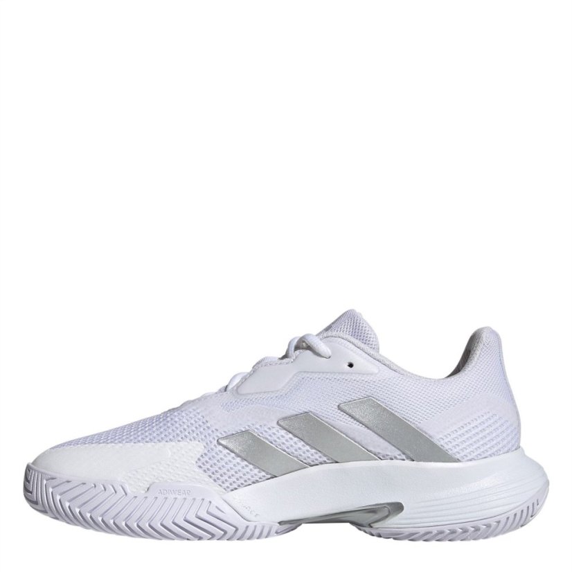 adidas Courtjam Control Tennis Shoes Womens White/Silver