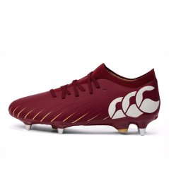 Canterbury Speed Pro Mens Soft Ground Rugby Boots Red Dahlia