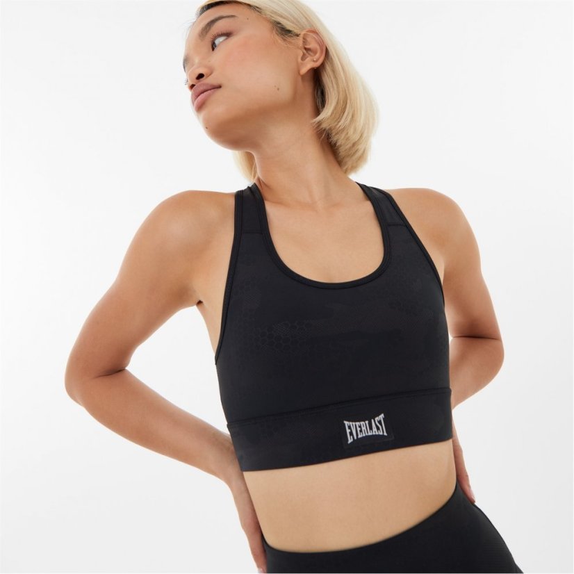 Everlast Gloss Sports Bra Womens Black