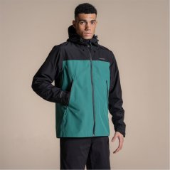 Craghoppers Mens Vanth Waterproof Lightweight Jacket Black/Mosgrn