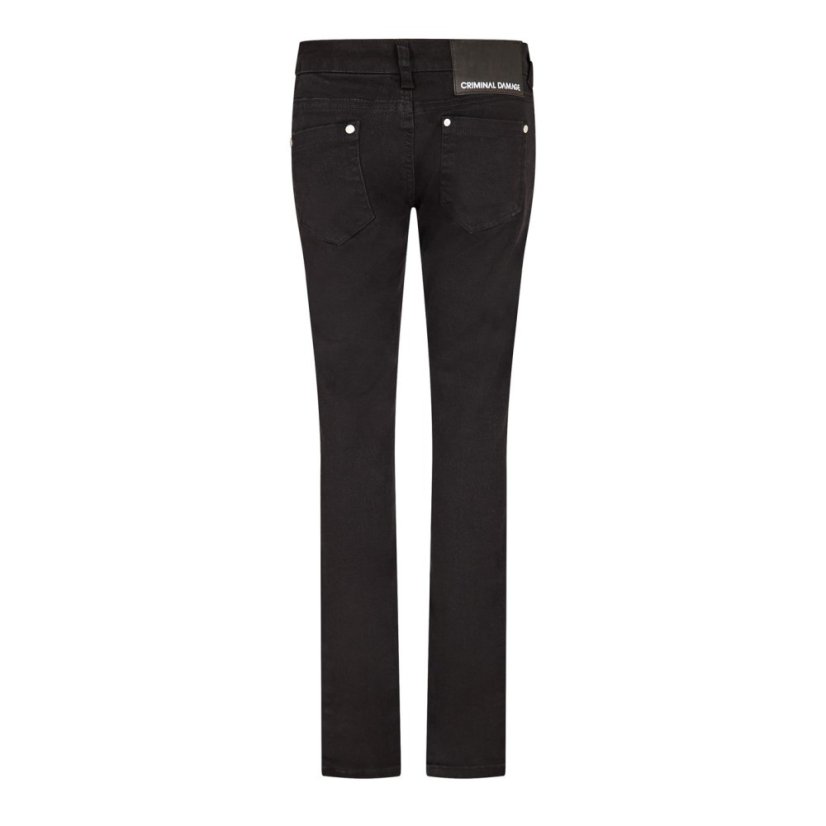 Criminal Damage Men's Ripper Skinny Jeans Black