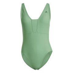 adidas Women's Iconisea S One Piece Swimsuit Green