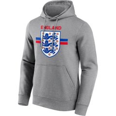 FA England Primary Stripe Graphic Hoodie Adults Sports Grey