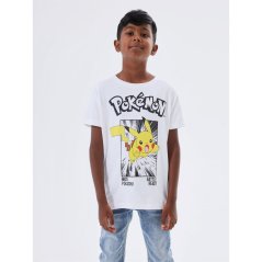 Name It Kids' Pokemon Short-Sleeve T-Shirt Bright White