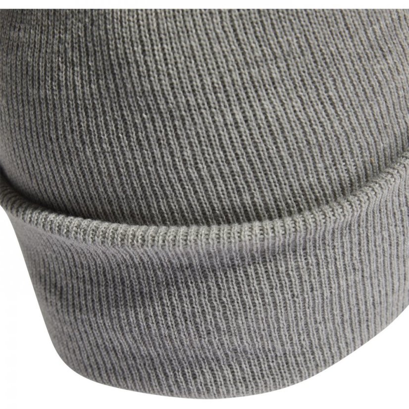 adidas Logo Beanie Unisex Beany Adults Grey