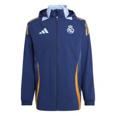 adidas Mens adidas Real Madrid All-Weather Jacket 24/25 Tenabl/Creo/Blu