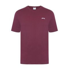 Slazenger Plain pánské tričko Wine