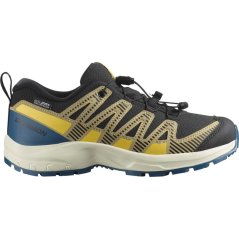 Salomon XA Pro V8 Waterproof kids shoe Black/Green