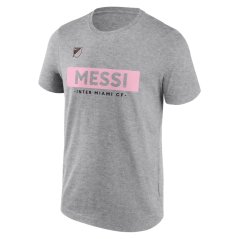 MLS Messi Inter Miami Block T-Shirt Adults Sports Grey